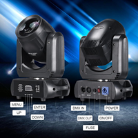 Mini projecteur LED DJ 150W Beam Spot Wash 3-en-1, éclairage robotisé à tête mobile pour DJ, discothèques, bars, événements et scènes