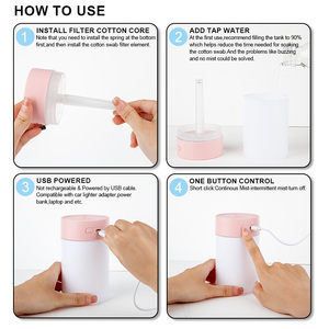 Kaimi Tốt Nhất Bán 260Ml Siêu Âm Mini USB Máy Tính Để Bàn Độ Ẩm Không Khí Xách Tay Đầy Màu Sắc Mát <span class=keywords><strong>Mist</strong></span> Khuếch Tán Cho Phòng Ngủ Nhà Xe - Product Image 5