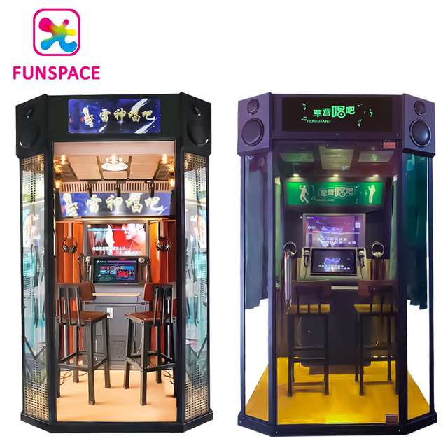Funspace Indoor Playground Coin Operated Jukebox Mini Ktv Room Soundproof Song Room Singing Game Machine