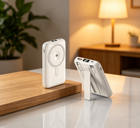 Nouvelle Batterie Externe Magnétique Sans Fil 10000mAh Populaire 2026, Charge Rapide PD22.5W, Chargeur Portable au Design Compact et Tendance