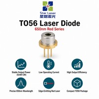 Diode laser rouge LXU LXU6505NPG 650 nm 5 mW TO-56 5,6 mm, laser semi-conducteur pour instruments de mesure