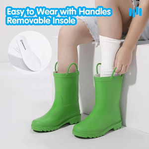 YL-25033 <span class=keywords><strong>Stivali</strong></span> da Pioggia per Bambini Personalizzabili, Morbidi, Antiscivolo, Resistenti all'Acqua, Altezza Metà Polpaccio - Product Image 5