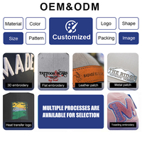 Gorra de Béisbol de Cuero con Logotipo Personalizado de Alta Calidad, Ajustable, de 6 Paneles, de Algodón, Deportiva, para Hombre y Mujer