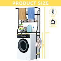Vente en gros de support pour machine à laver et salle de bain étagère de rangement en métal pour la maison étagère de rangement pour vêtements à trois niveaux pour salle de bain