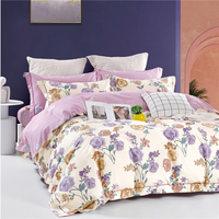 Ensembles de couettes et taies d'oreiller en sergé imprimé personnalisé 100 % polyester 200TC certifiés OEKO BSCI ISO pour usage domestique toutes saisons