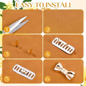 ป้ายโลหะผสม ป้ายแท็ก ป้ายสี ป้ายรูปโบว์ ป้าย DIY สำหรับทำกระเป๋า เสื้อผ้า รองเท้า เย็บปักถักร้อย - Product Image 3