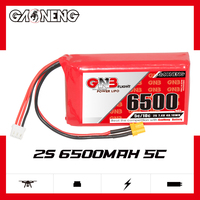 بطارية ليثيوم بوليمر GAONENG GNB للتحكم عن بعد 6500 مللي أمبير 2S 7.4 فولت 5C مع موصل XT30 لجهاز إرسال واستقبال التحكم عن بعد TBS Tango 2
