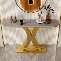 Table console moderne de luxe en marbre pour salon et entrée d'appartement – Mobilier de maison