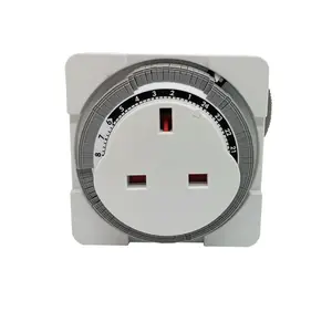 Mechanical Timer Socket,Day Timer 15 Minutes Interval Accuracy,Timer For Socket With Countdown Function And Childproof Lock