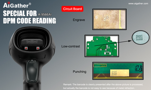 A basso contrasto incisioni punzonatura a getto d'inchiostro impatto QR matrice dati DPM lettura codice a barre macchina Scanner - Product Image 4
