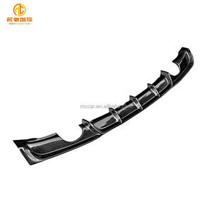 Accessoires de pièces automobiles pour <span class=keywords><strong>BMW</strong></span> série 3 F30 Diffuseur arrière Fibre de carbone Style MP Double échappement Diffuseur arrière Pare-chocs arrière - Product Image 1