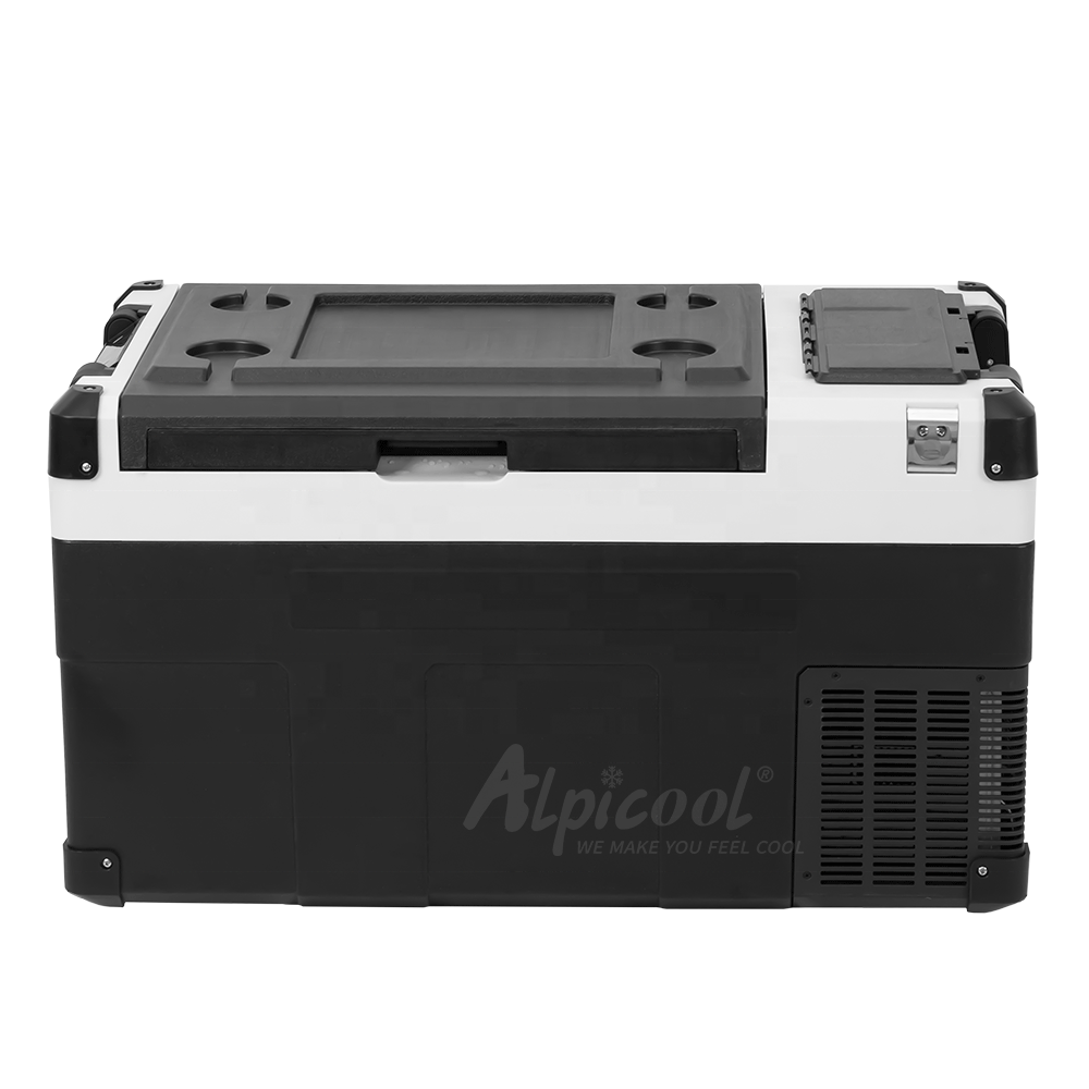 Холодильник Alpicool E60 на солнечной батарее, 12 В, 24 В постоянного тока, компрессор, холодильник с дополнительной батареей, солнечная зарядная панель для использования на улице, в автомобиле