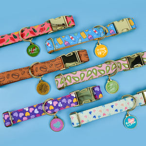 MIDEPET Regalo de San Valentín y Año Nuevo Collar para Perro y Gato con Accesorios de Metal Dorado, Diseño Lindo, Liberación Rápida y Decoración de Colgante - Product Image 1