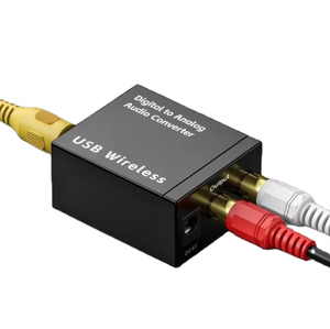 Decodificador de Audio Bluetooth con <span class=keywords><strong>Fibra</strong></span> Óptica Toslink, Señal <span class=keywords><strong>Coaxial</strong></span> RCA R/L, SPDIF DAC USB, <span class=keywords><strong>Conversor</strong></span> de Audio Digital <span class=keywords><strong>a</strong></span> Analógico Inalámbrico - Product Image 3