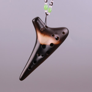 Ocarina de Cerámica Bisque de 12 Orificios SG Soprano G, Instrumento Musical Tradicional Chino para Interpretación Musical - Product Image 2