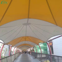 Structure de membrane tendue Lyfe Modern Outdoor Plaza Decor, auvent personnalisé, abri imperméable
