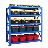 Étagères de rangement en acier léger réglables de 120 kg pour garage, protection contre la corrosion, unités d'étagères en acier pour utilisation en entrepôt