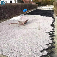Peigne à miel PEHD en plastique Geocell texturé perforé Construction de routes mur de soutènement grille de gravier prix fabricant PP Geo Cell