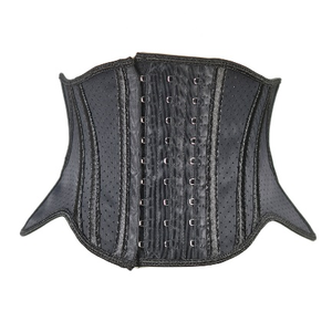 Ceinture amincissante noire de 18 cm, 955-18cm-2, avec 16 baleines et fermeture à 9 crochets réglable, idéale pour la vente au détail - Product Image 5