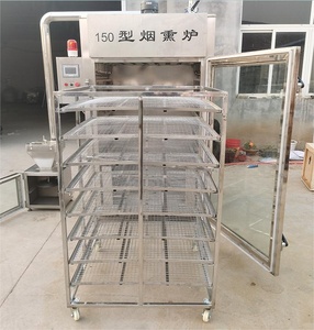 Apparecchiature per la lavorazione del fumo di carne di anatra fumigatore fumatore piastra forno per la colorazione cottura a vapore in una unità - Product Image 6