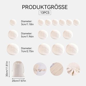 Juego de Bolas de Lana Natural para Secadora - 100% Lana de Oveja Pura, Reduce el Tiempo de Secado, 3+ Piezas para <span class=keywords><strong>Lavadora</strong></span> - Product Image 2