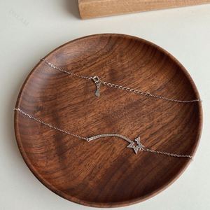 Collier en argent sterling 925 Dylam avec zircon cubique, bijoux pour petites filles, adolescentes et femmes, collier à maillons délicats - Product Image 3