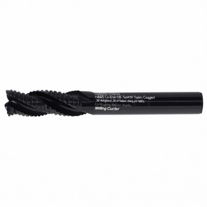 Fraise à queue HSS-Co TA1419 avec revêtement TiAlN, hélice de 30 degrés, 4 cannelures pour le dégrossissage, avec queue Weldon - Product Image 2
