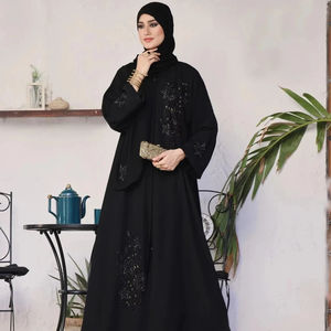 Vêtements traditionnels musulmans pour femmes Robe modeste Abaya pour femmes Vêtements islamiques à manches longues de haute qualité Abaya pour femmes - Product Image 1