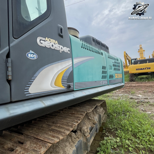 Excavadora de cadenas Kobelco 350 usada, de segunda mano, marca original japonesa, 350 toneladas, excavadora de gran tamaño Komatsu, excavadora sobre orugas. - Product Image 4
