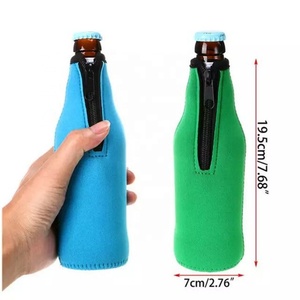 Funda de neopreno personalizada con sublimación promocional para latas y botellas de bebidas, enfriador de cerveza, soporte para latas pequeñas - Product Image 4
