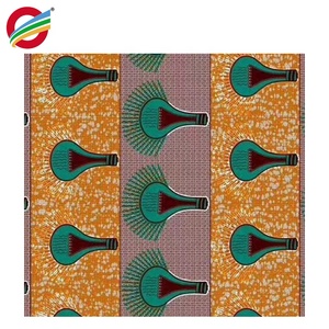Nouveau modèle de <span class=keywords><strong>tissu</strong></span> <span class=keywords><strong>en</strong></span> coton biologique tissé africain imprimé Holland Wax, 6 yards, <span class=keywords><strong>pagne</strong></span> hollandais, batik, dobby, écologique, pour confection de costumes - Product Image 4