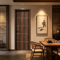 Puerta de Seguridad Moderna, Impermeable y de Alta Calidad, Fabricada en WPC, para Interiores de Viviendas, Dormitorios, Baños y Hoteles, con 1 Año de Garantía