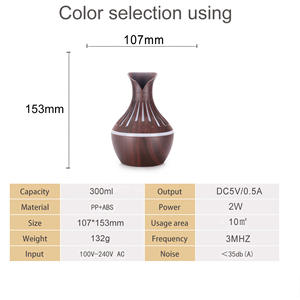 Diffuseur d'arômes en forme de vase creux, mini humidificateur à pétales, alimenté par USB, lumière 7 couleurs, version améliorée pour usage domestique - Product Image 4