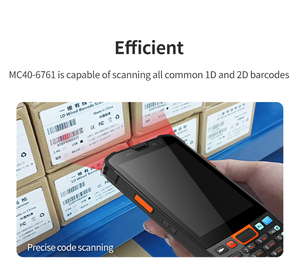 Google 4 pulgadas 4-Core <span class=keywords><strong>PDA</strong></span> 1D/2D Escáner de código de barras Android Industrial Data Collector 2G + 32G Playstore Almacén Stock Handheld 1D/2D - Product Image 3