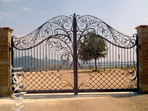 Hermosa Puerta <span class=keywords><strong>de</strong></span> <span class=keywords><strong>Hierro</strong></span> Forjado con Control Remoto, Puerta <span class=keywords><strong>de</strong></span> Entrada <span class=keywords><strong>de</strong></span> <span class=keywords><strong>Hierro</strong></span> <span class=keywords><strong>para</strong></span> Casa y Jardín, Reja <span class=keywords><strong>de</strong></span> Seguridad, Puertas Corredizas y Batientes <span class=keywords><strong>de</strong></span> <span class=keywords><strong>Hierro</strong></span> - Product Image 4