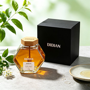 Bocaux en verre hexagonaux de haute qualité pour confiture et miel - Product Image 3