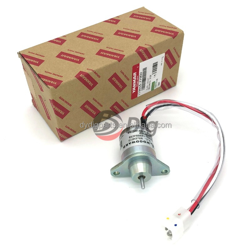 Электромагнитный клапан остановки двигателя Yanmar 4TNV106 4TNV94 4TNV88 129486-77952 119653-77950