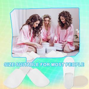 Pantuflas de Spa, Pantuflas para Invitados, Pantuflas Desechables para Hotel, Pantuflas Lavables Antideslizantes, para el Hogar, Fiestas, Viajes, Uso Comercial - Product Image 6