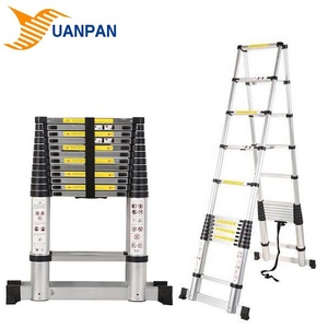 26 bước đôi bên sợi thủy tinh Scala Kính thiên văn 5 + 5m nhôm nhỏ gọn gấp thang - Product Image 1