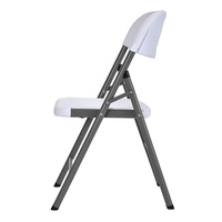 Chaise pliante en plastique blanc HDPE moulé par soufflage, robuste, capacité 600 lbs, idéale pour événements, mariages et jardins – Offre Spéciale