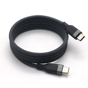 Cable Magnético Retráctil de Nailon con Blindaje Trenzado Tipo-C de Carga Rápida 3A de 1M y 60W para Teléfono Móvil - ¡Oferta! - Product Image 3