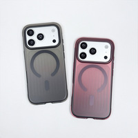 Coque de protection antichoc dégradée mate givrée de luxe avec coussin d'air pour iPhone 17 Pro/18 Pro Max