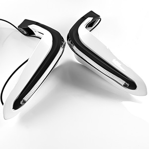 Protectores de Manillar para Motocicleta Qiangye con Señales de Giro LED, Color Negro Plateado, Protección de Seguridad para Accesorios de Manillar, Talla 8 - Product Image 2