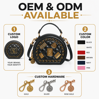 Tas Kulit Asli Logo Kustom, Tas Selempang Kecil Wanita, Produsen Pabrik Grosir