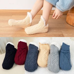 Unisex Fluffy Mờ Ấm Dép Vớ Dày Lông Cừu Lót No-Slip Trong Nhà Sàn Vớ Cho Nam Giới Phụ Nữ - Product Image 1