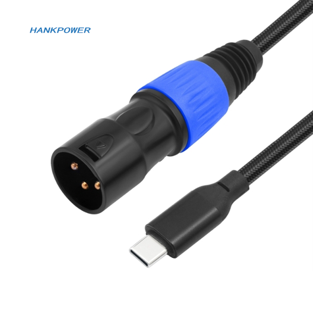 New USB Type C XLR Adapter Type-C to 3Pin XLR Male Mobile Phone Mixing Console Audio Cable 1M 2M 3M