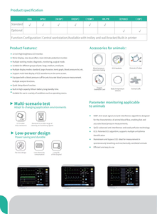 Monitor Multiparametrico Veterinario ZY-VM12 per Emergenze e Segni Vitali - Product Image 5