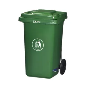 ถังขยะขนาด 100 ลิตร ถังขยะพลาสติก ถังขยะใช้กลางแจ้ง ถังขยะเคลื่อนที่ ในอาคารและถังขยะ ตะกร้าพลาสติกที่ยั่งยืน