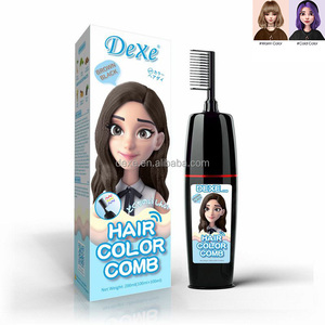 DEXE 200ml Tinta per Capelli Permanente a Base di Erbe Marrone Nero Shampoo Crema con Pettine <span class=keywords><strong>Senza</strong></span> <span class=keywords><strong>Ammoniaca</strong></span> Copre i Capelli Grigi Uomo Donna Grado Cosmetico - Product Image 6