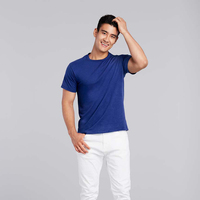 T-shirt vierge en gros personnalisé 100 % coton pour hommes, impression de logo, t-shirts unis imprimés blancs et noirs